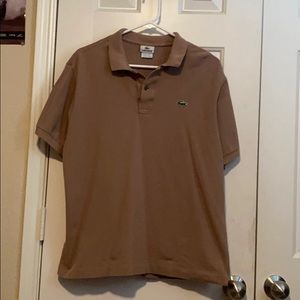 Lacoste light brown polo